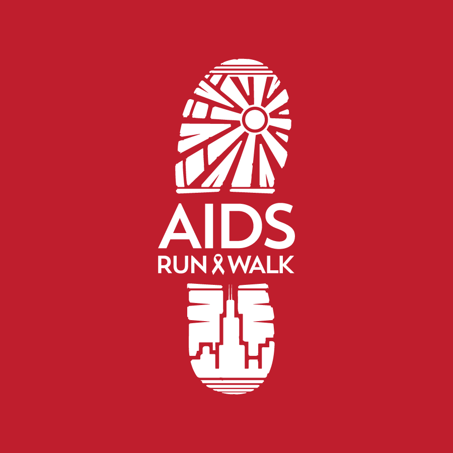 Logo design for AIDS Run & Walk in Chicago, Illinois