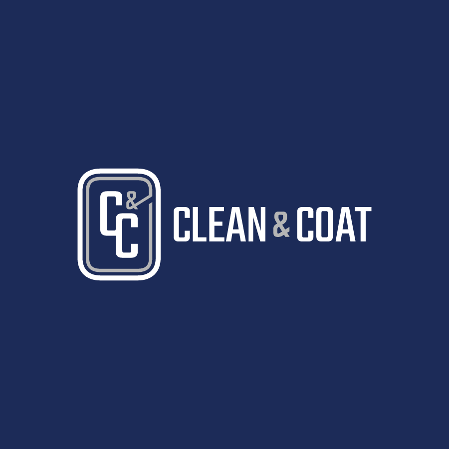 Commerical building cleaner logo for Clean & Coat