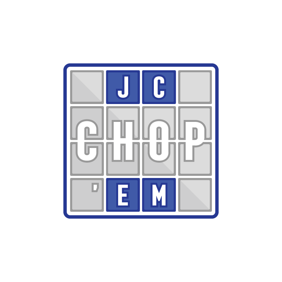 Hip-hop producer illustrative logo for JC Chop Em'