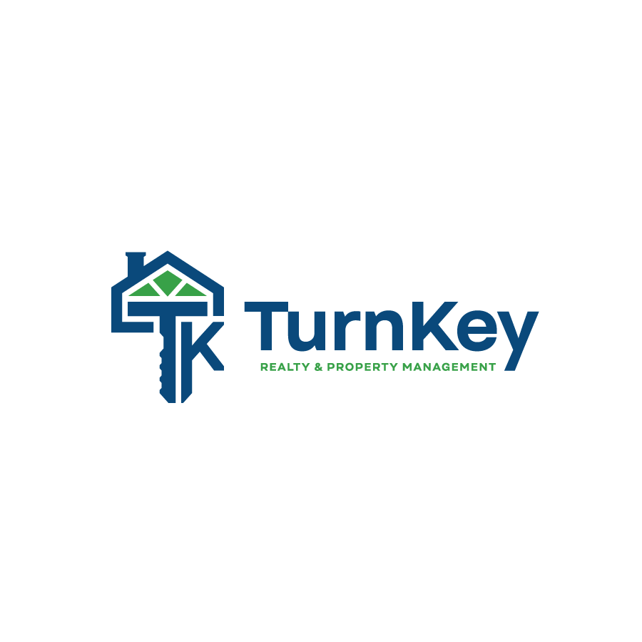 Real estate monogram logo design for Turn Key Realty and Property Management