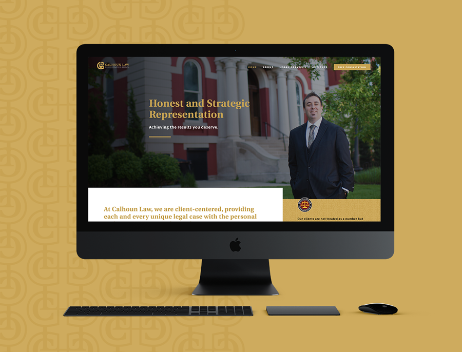 Responsive website design for Calhoun Law