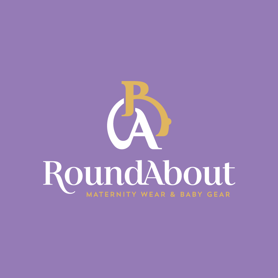 Chicago-Illinois-Logo-Design_Kucsera-Design_Roundabout-Maternity-Wear_Maternity-Logo_Purple