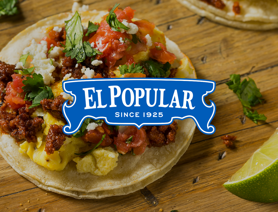 Brand identity and Website design for mexican food manufacturer, El Popular, located in Valparaiso, Indiana