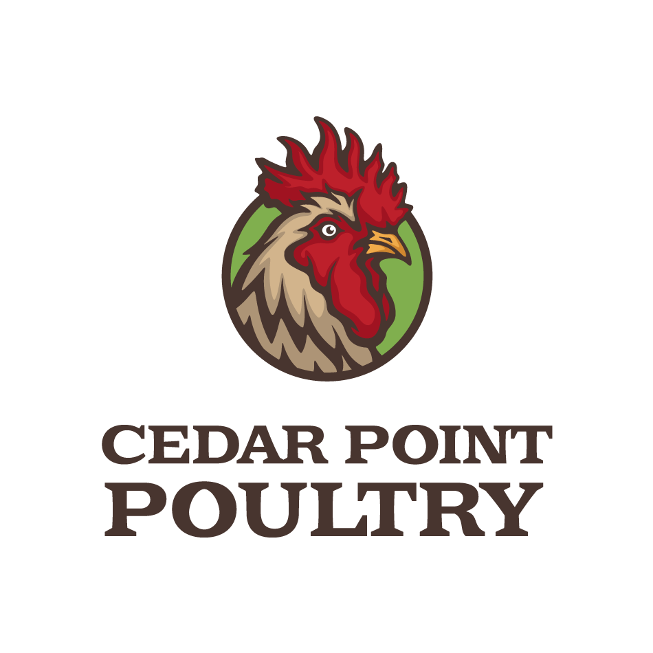 Chicken logo design for Cedar Pount Poultry