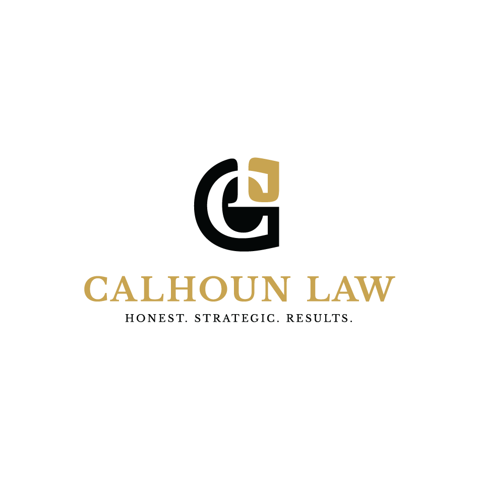 Calhoun Law monogram logo on white