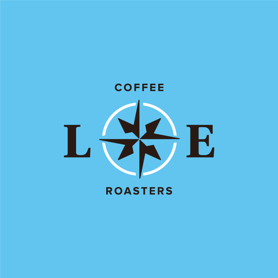 Lands End Coffee Roasters monogram logo design