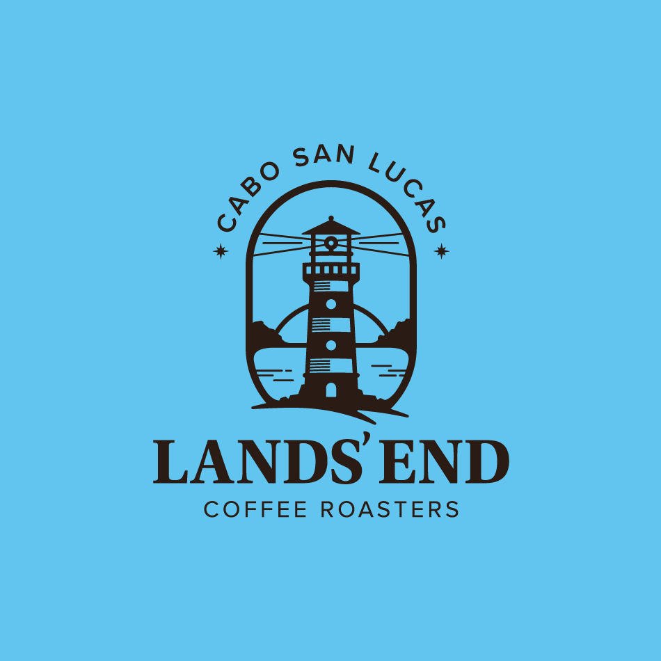 Lands End Coffee Roasters logo design