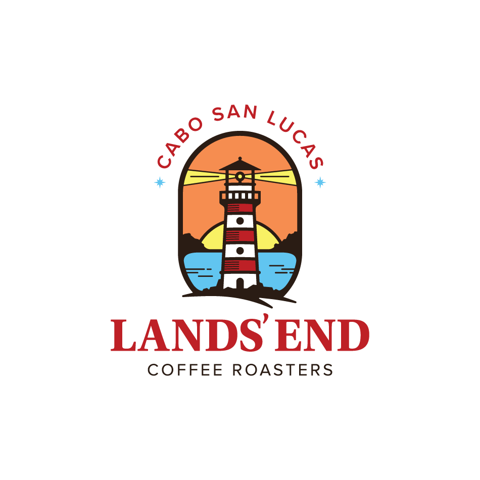 Lands End Coffee Roasters logo design