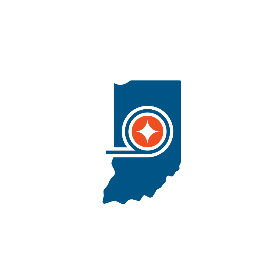 Indiana Steel icon logo on white