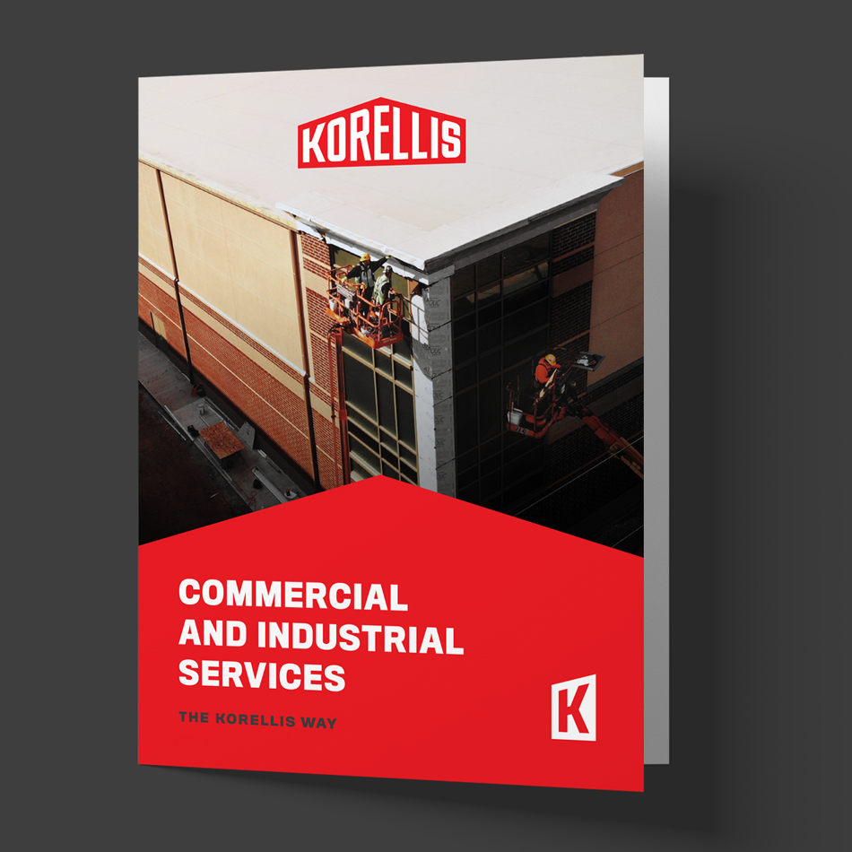 Bi-Fold cover design for Korellis industrial services
