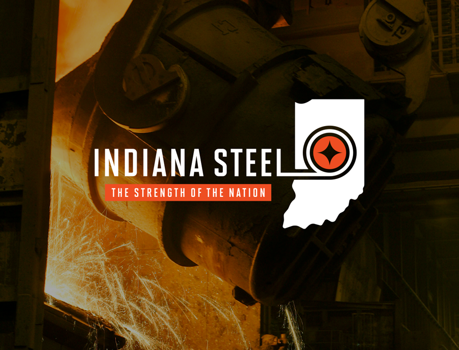 Indiana Steel brand identity and web design project