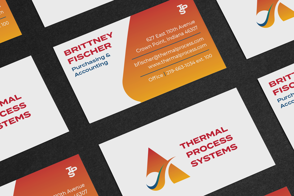 TPS business card design