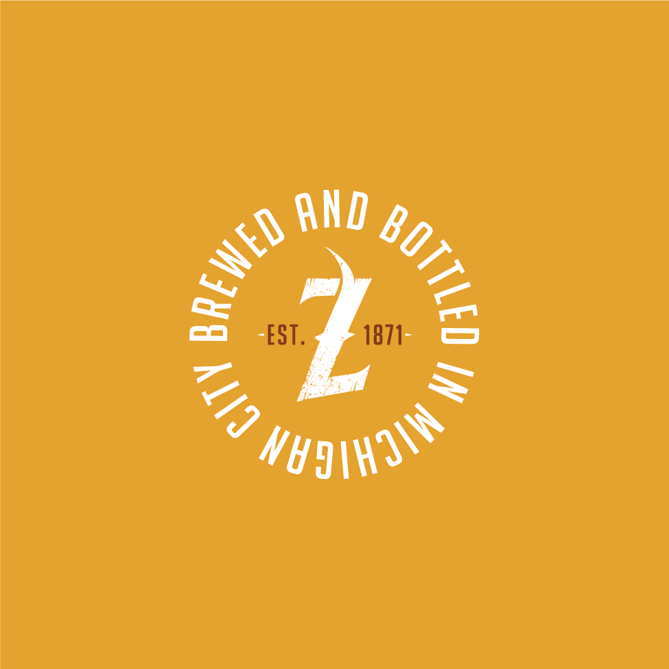 Zorn Brew Works badge logo on yellow