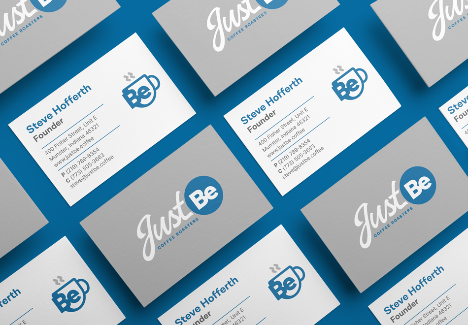 Just Be business card design