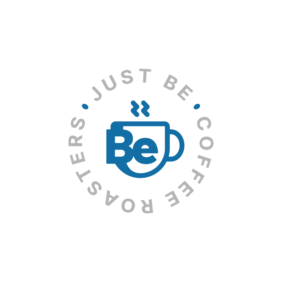Just Be Coffee Roasters badge logo design