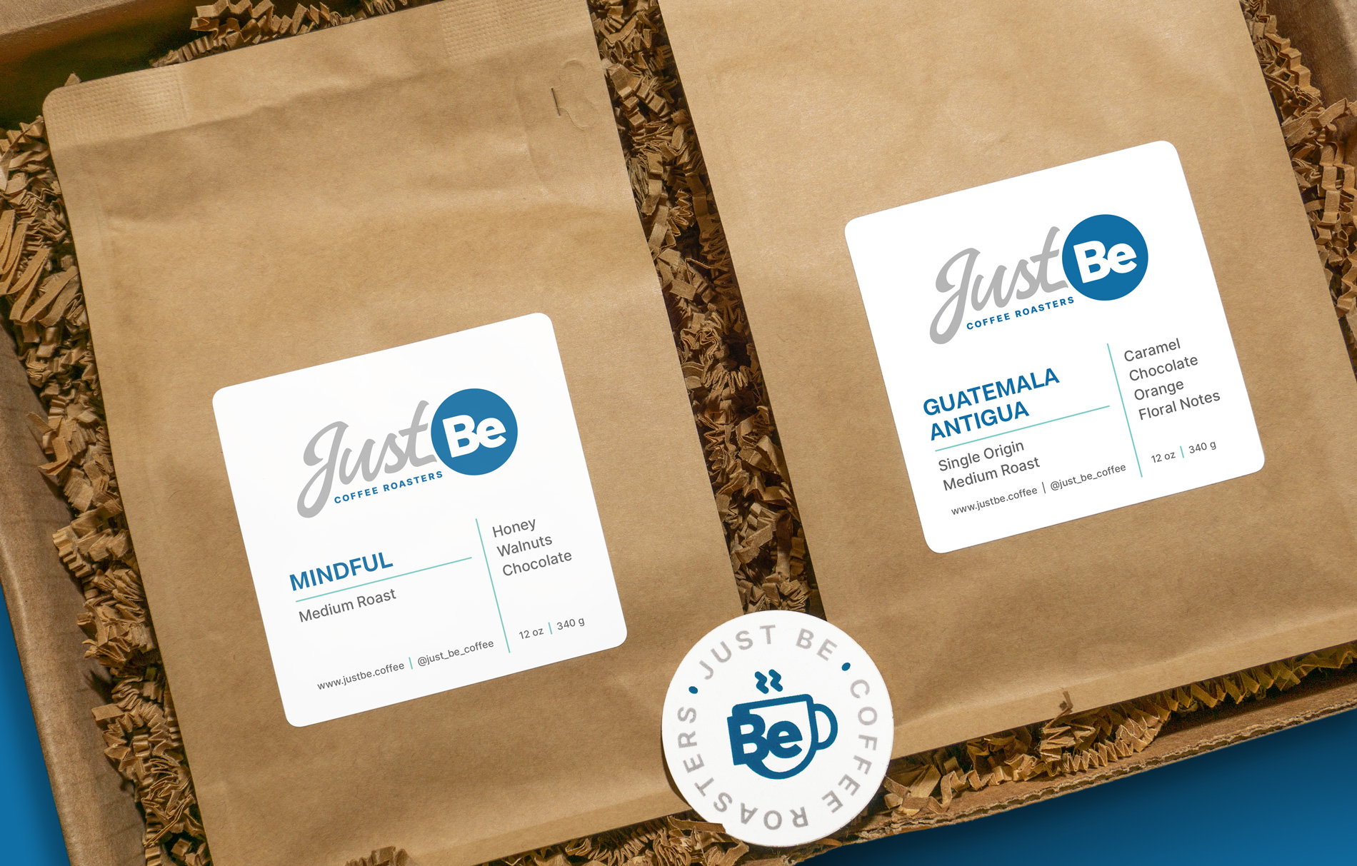 Just Be kraft coffee bag design Just Be kraft coffee bag design