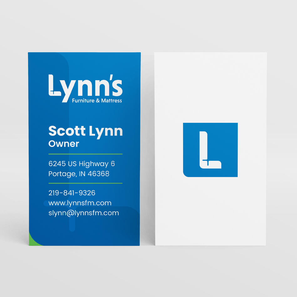 Lynn's business card design