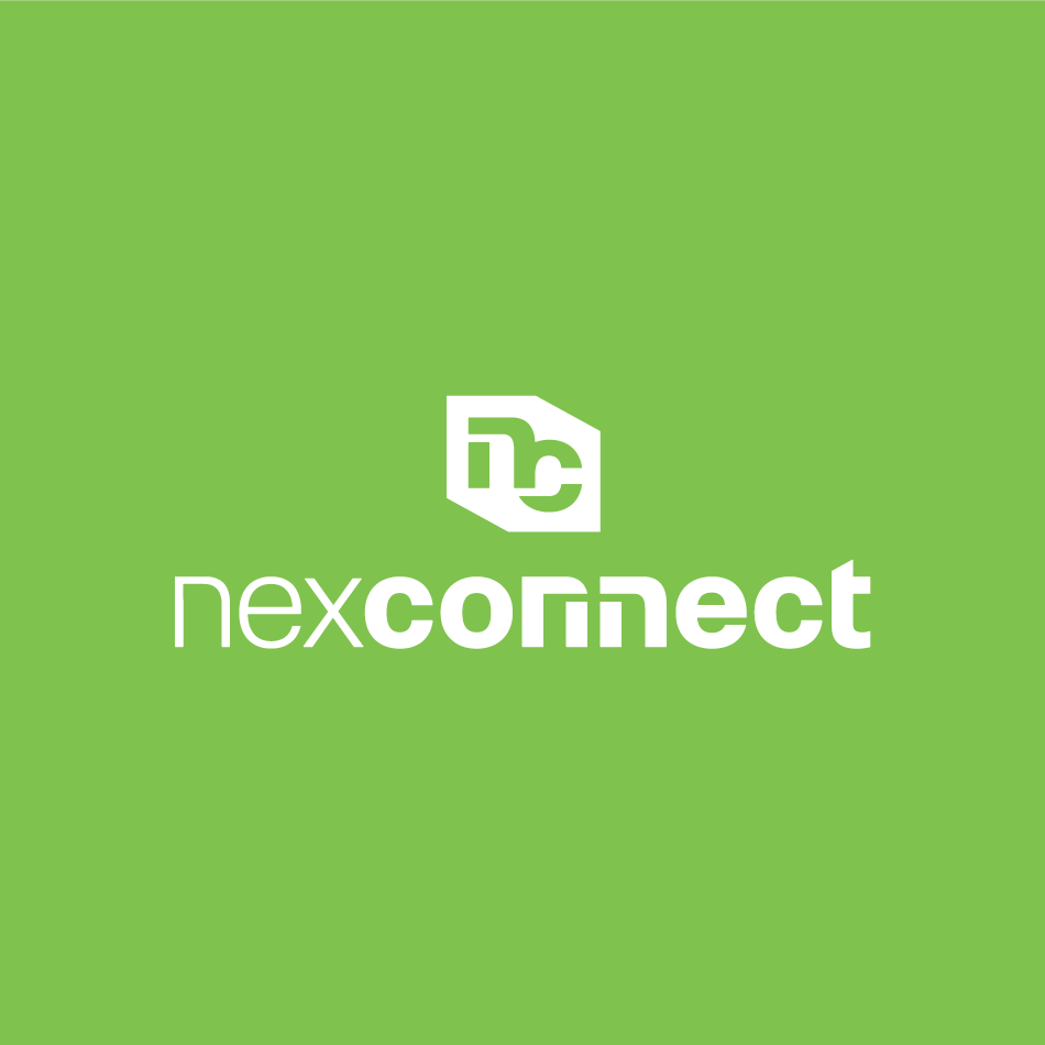 NexConnect logo design on green