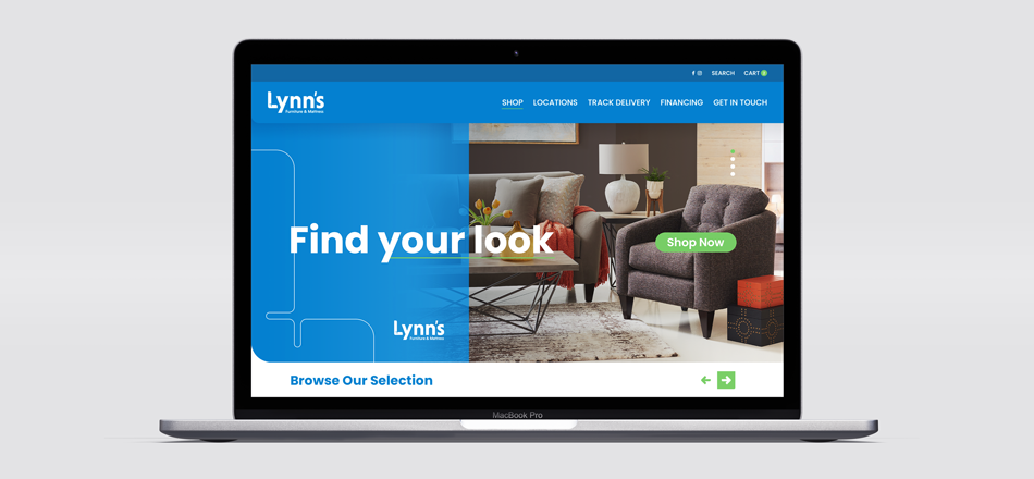 Lynn's "find your look" digital advertisement design