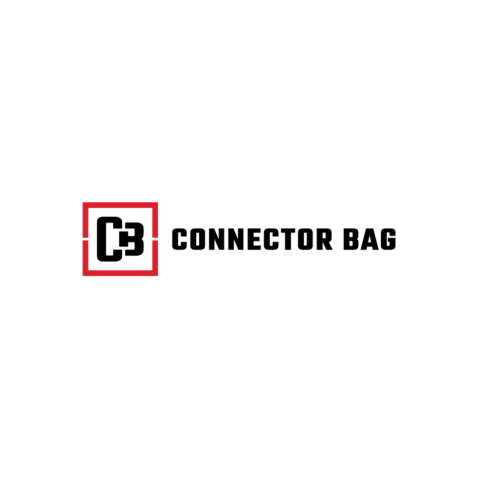 Connector Bag monogram logo design on white