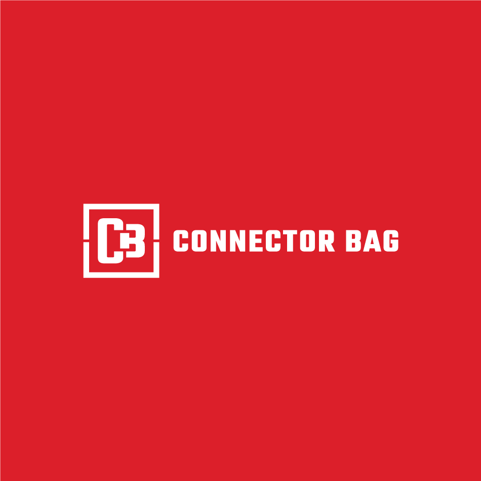 Connector Bag monogram logo design on red