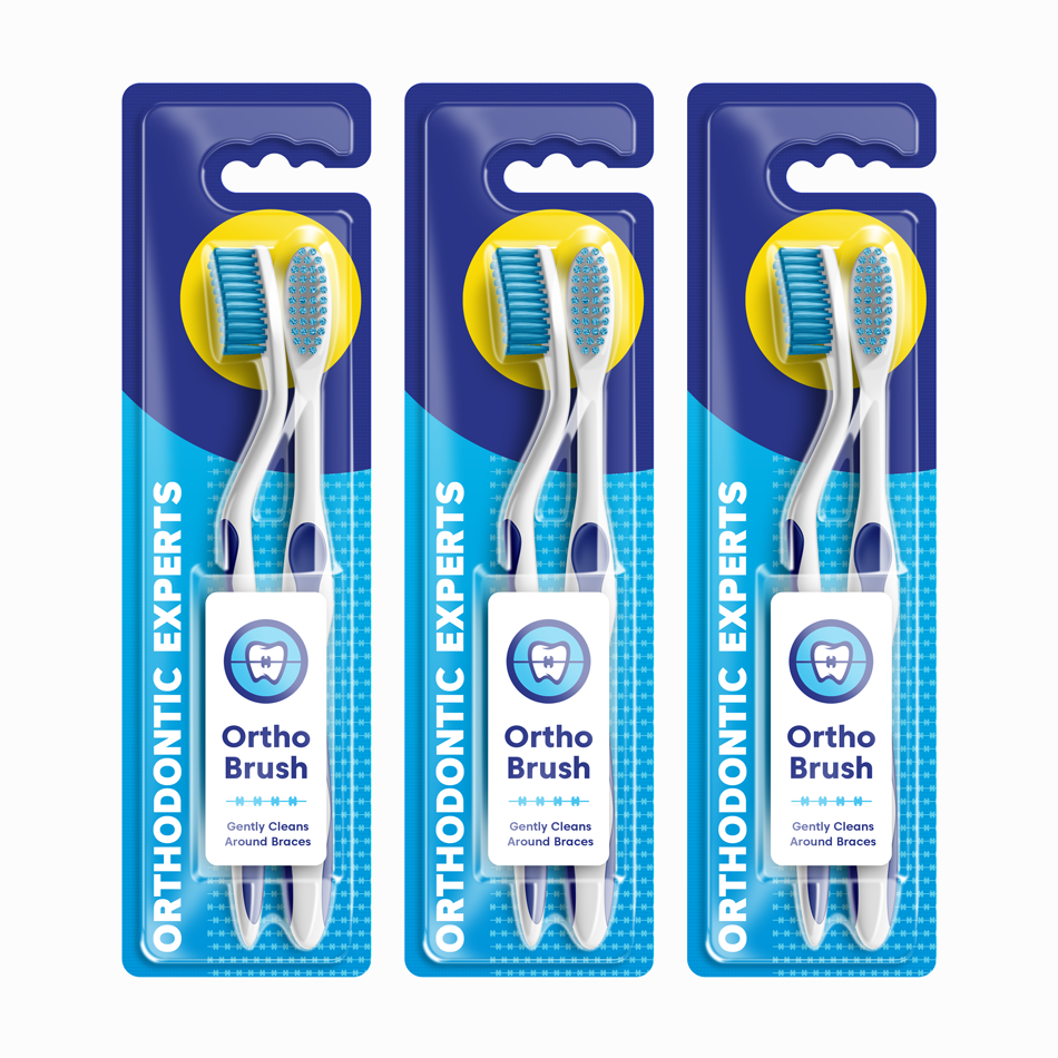 Double tooth brush packaging design