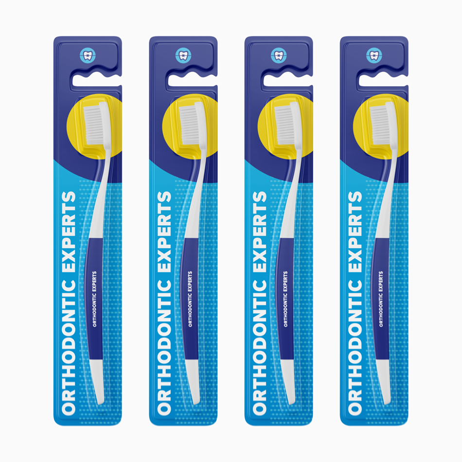 Single tooth brush packaging design