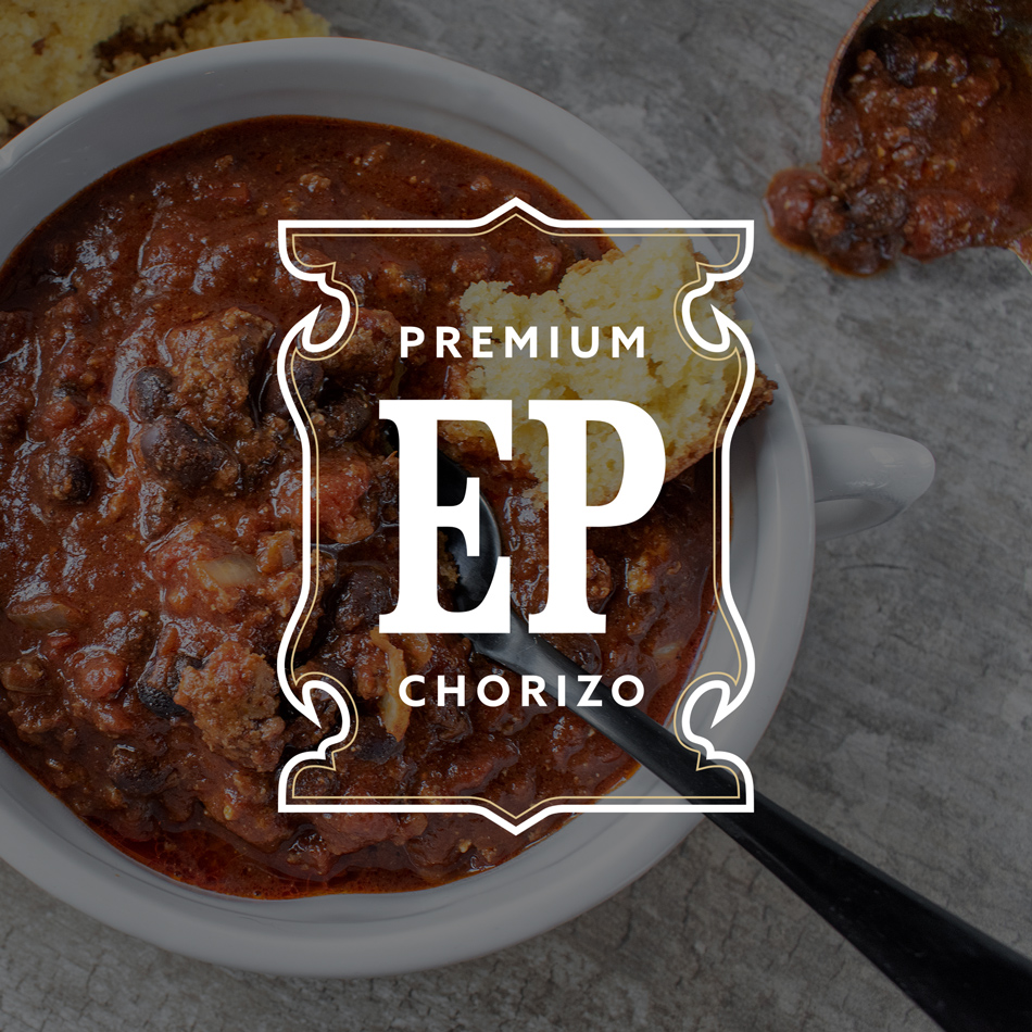 Premium Chorizo emblem logo design for a mexican food manufacturer