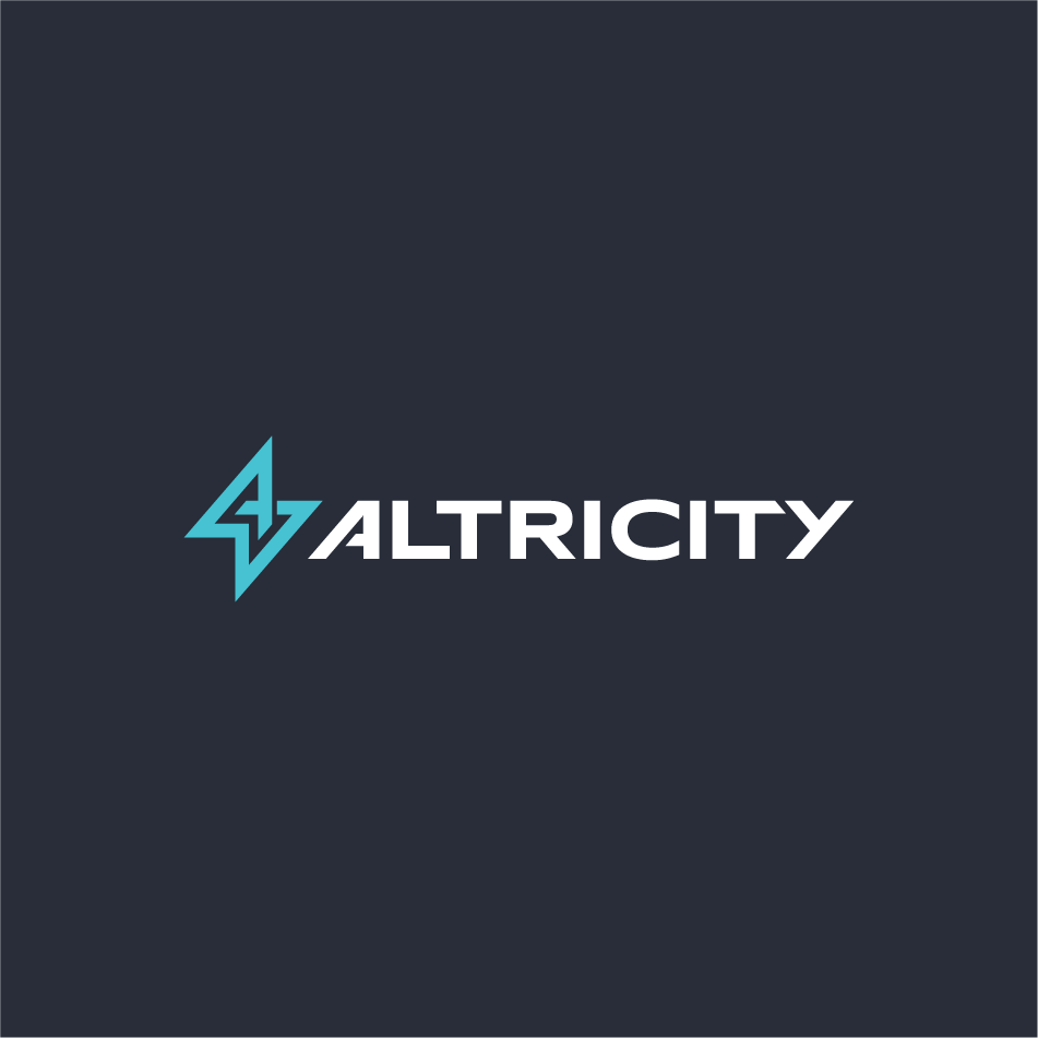 Altricity remote jump start app logo design on metal