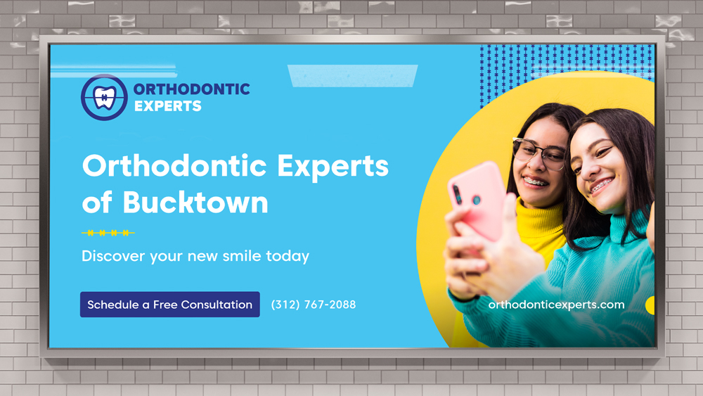 Orthodontic Experts subway billboard design