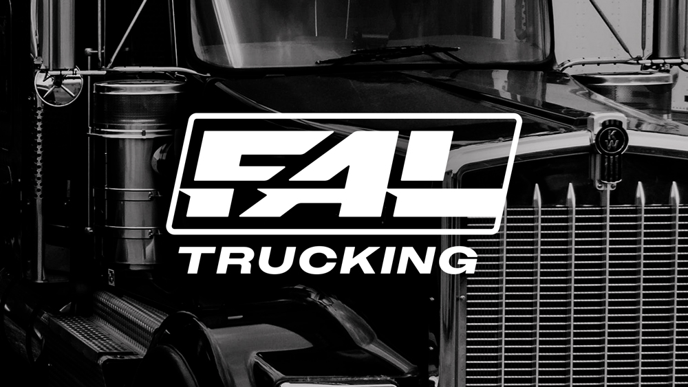 FAL Trucking logo on the side of a semi-truck