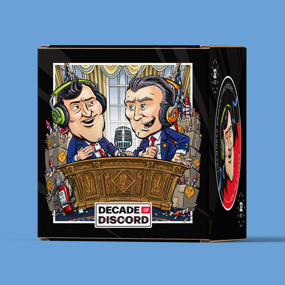 Decade of Discord fireworks package illustration design