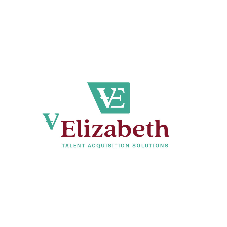 Staffing Agency logo design for V Elizabeth Talent Acquisition Solutions, on white