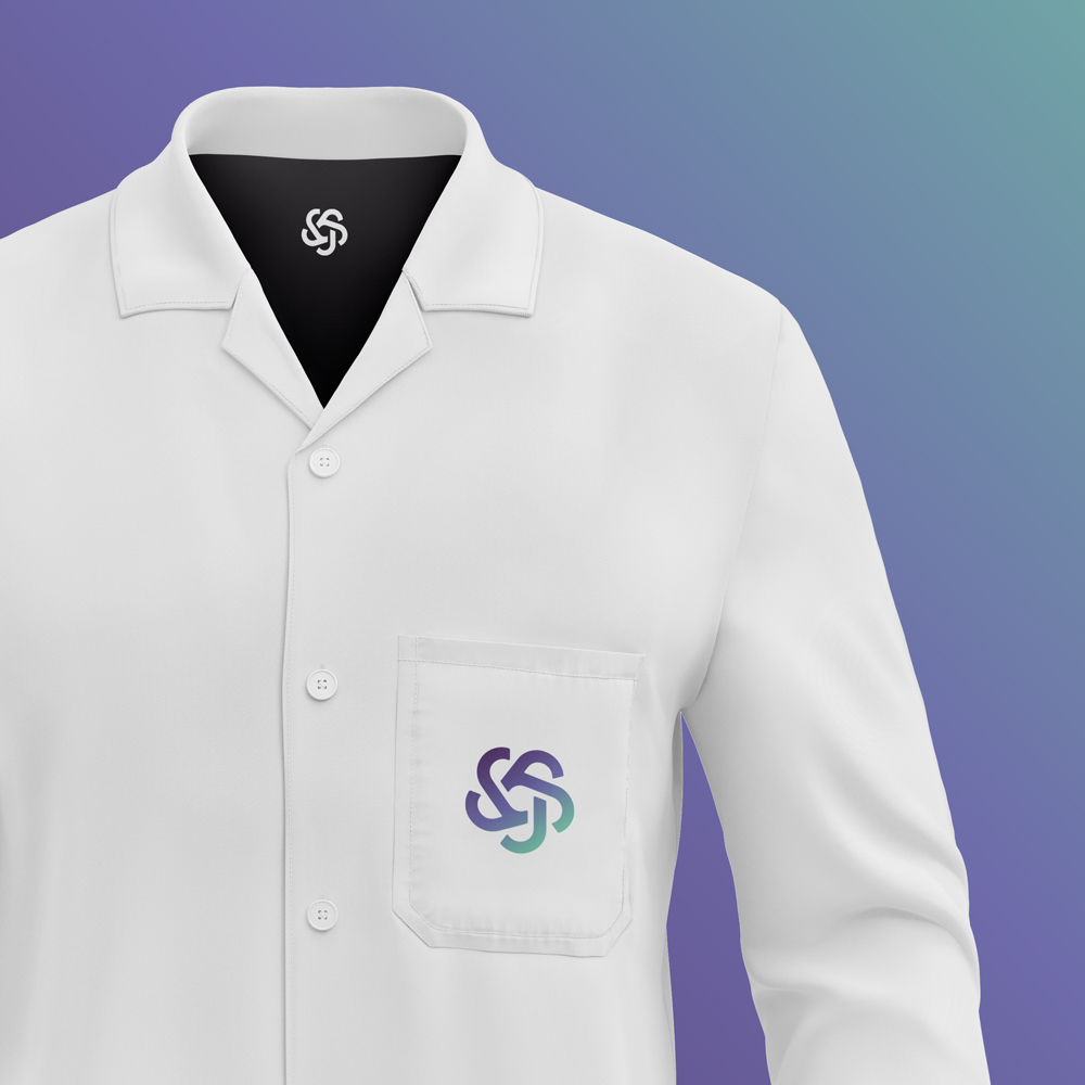 Northwest-Indiana-Logo-Design_Kucsera-Design_Jacaranda-Biosciences_Bioscience-Logo_Lab-Coat_1